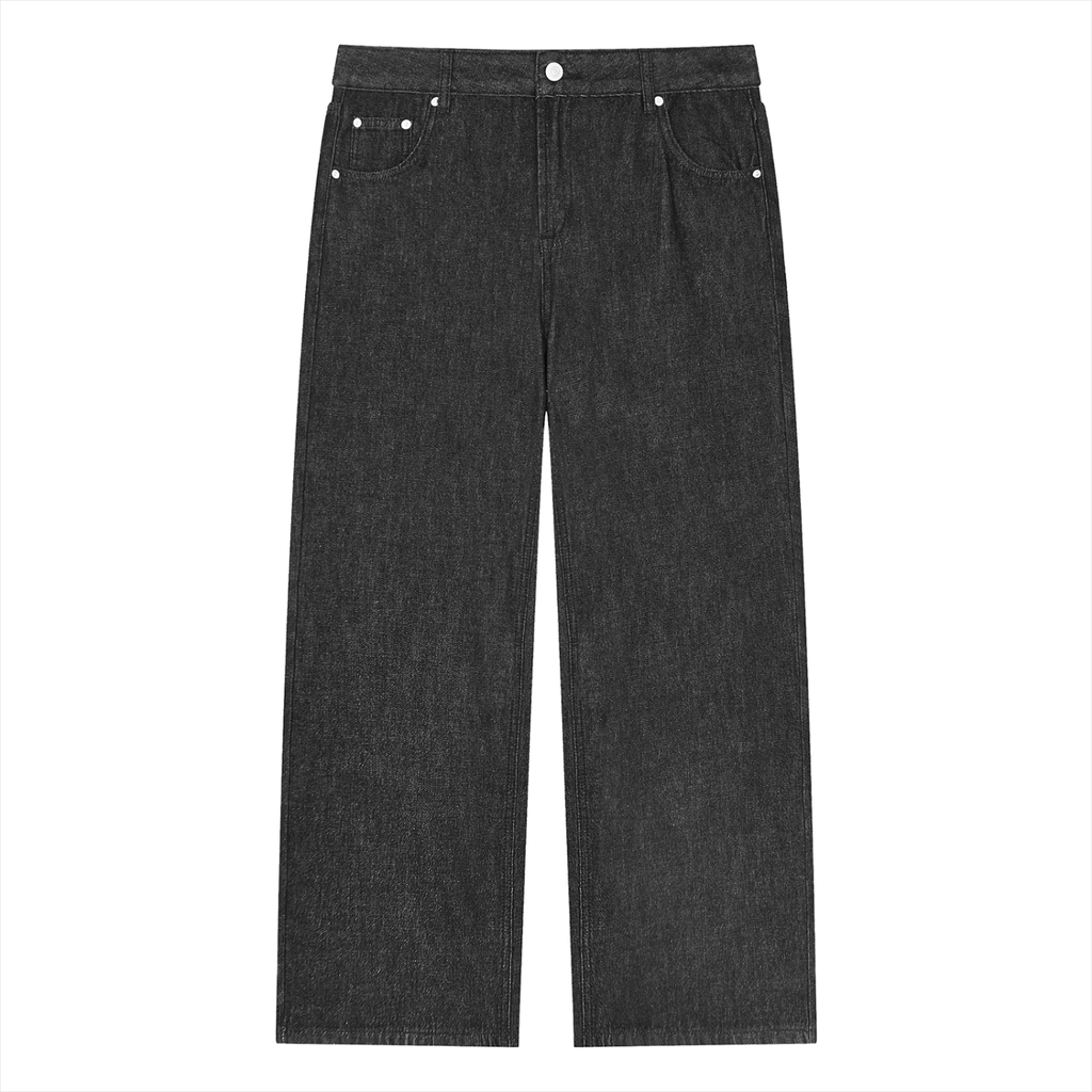 Beesmoove Vintage Wash Straight Leg Jeans