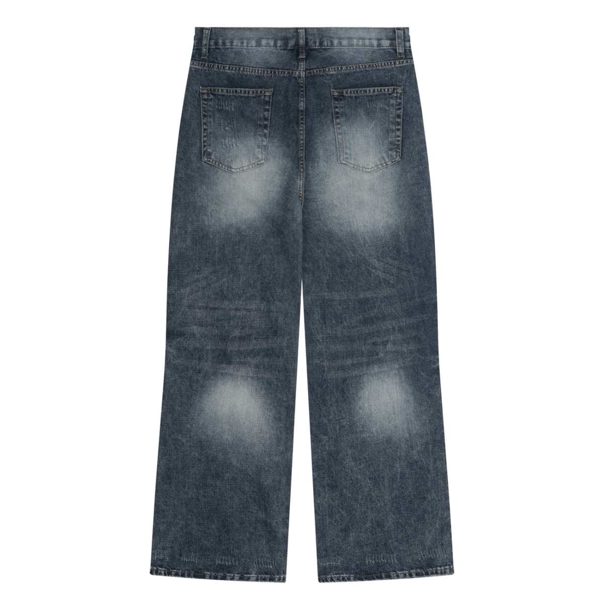 Beesmoove Men's Vintage Wash Denim Jeans