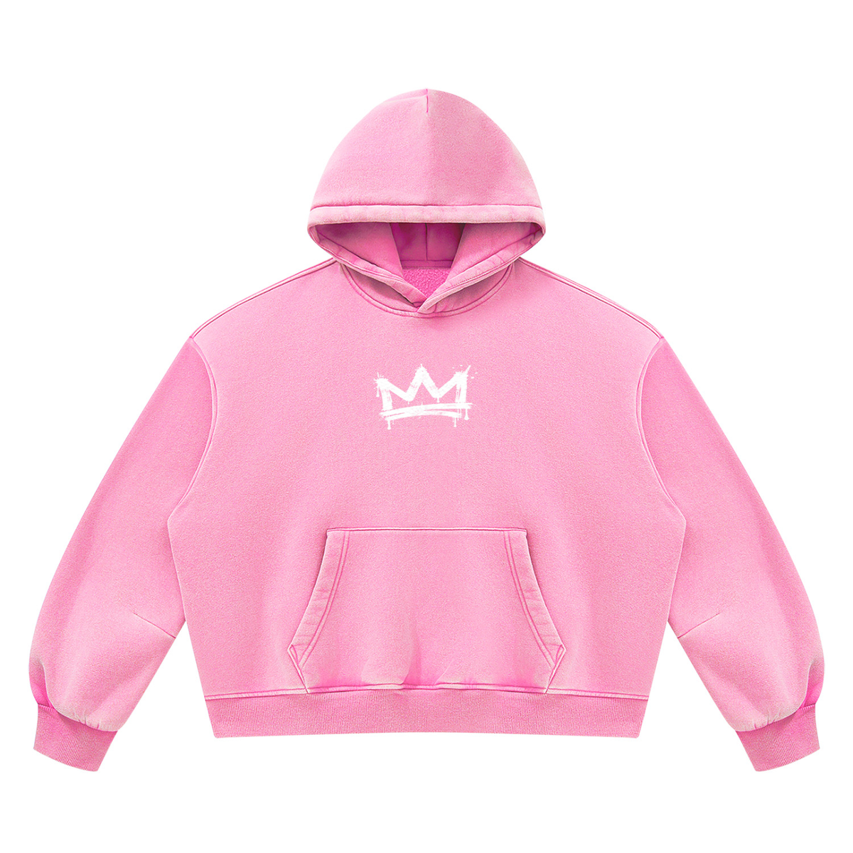Beesmoove BlackSouth Crown Set Wash Boxy Fleece Hoodie
