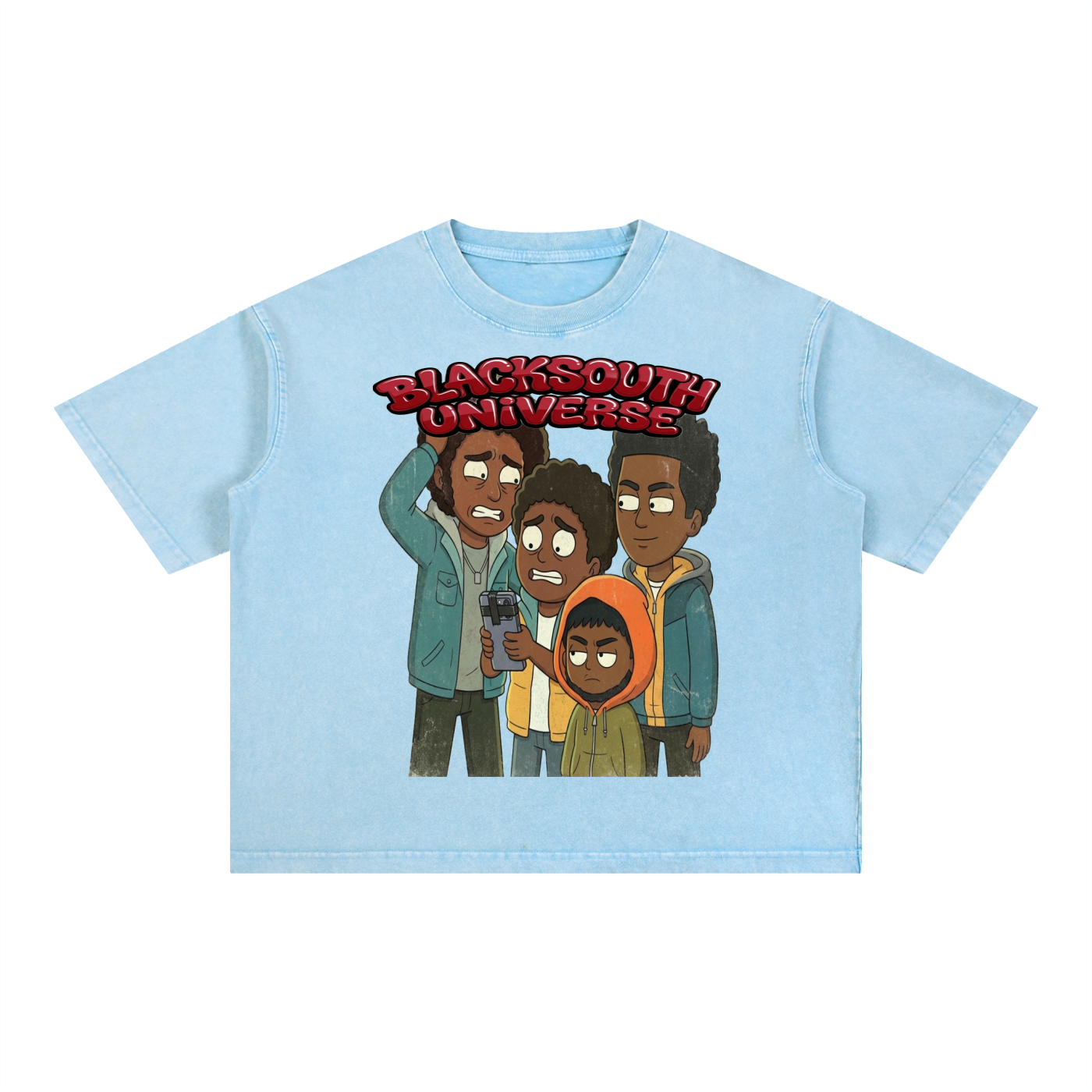 BEESMOOVE BLACKSOUTH: The Neighborhood Wash Boxy Cotton T-Shirt