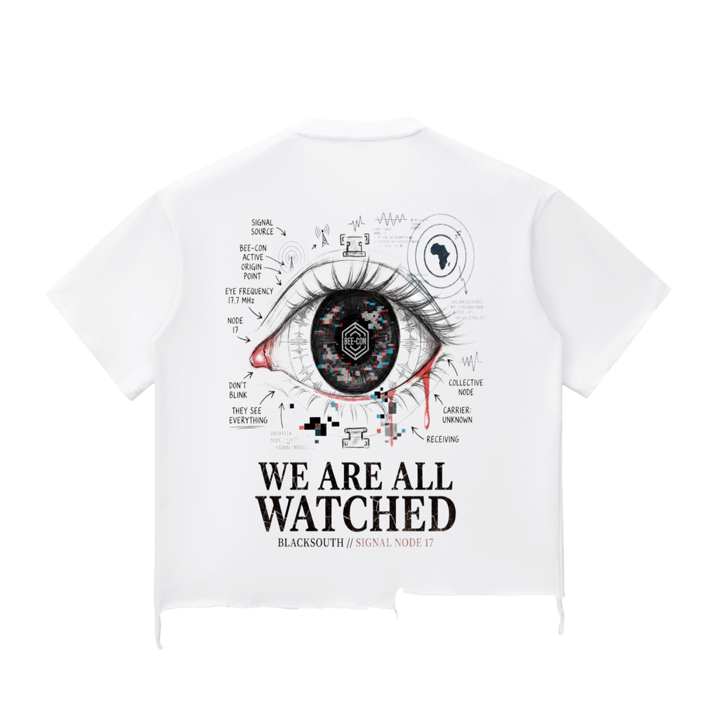Beesmoove BlackSouth SIGNAL ARCHIVE 001 Wash Raw-Hem Boxy T-shirt