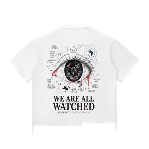 Beesmoove BlackSouth SIGNAL ARCHIVE 001 Wash Raw-Hem Boxy T-shirt