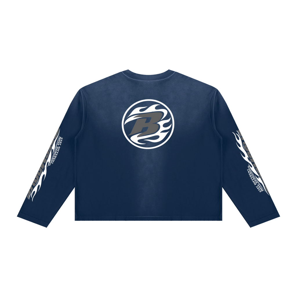 BEESMOOVE Stay Different Boxy Long Sleeve T-Shirt