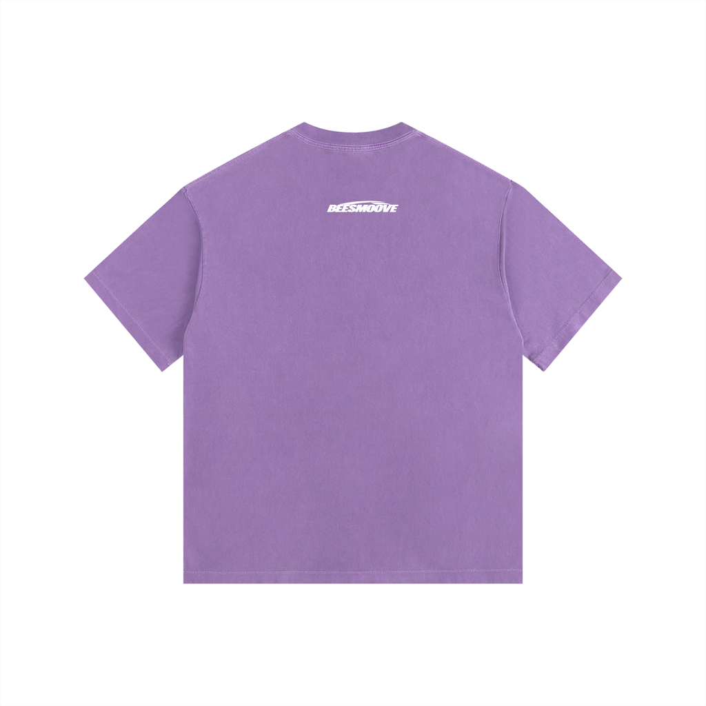 BEESMOOVE quiet stage Vintage Washed Oversized Cotton T-Shirt