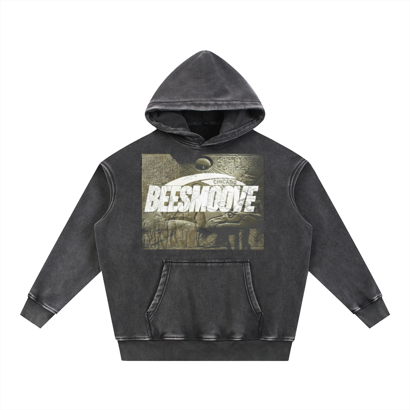 Snow Wash Fleece Oversize Hoodie