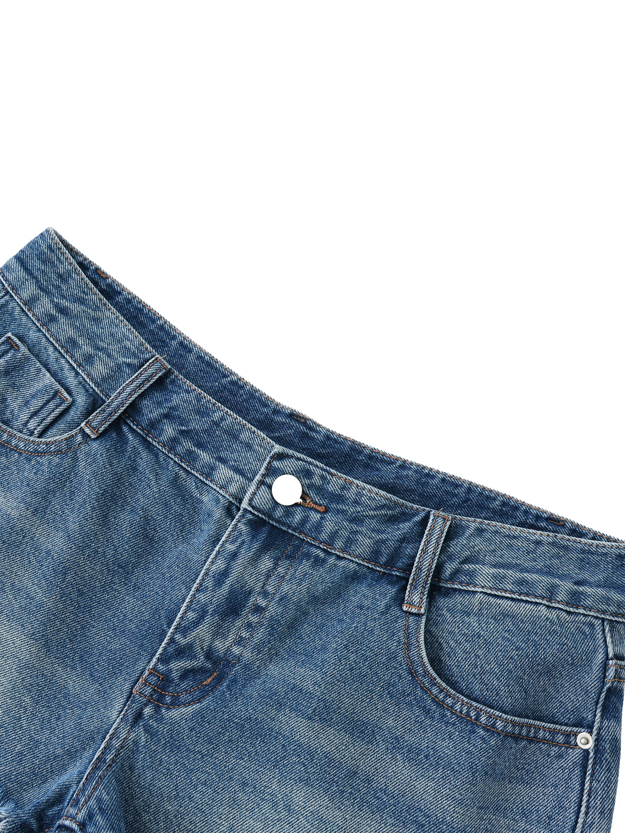BEESMOOVE Women's Vintage Wash  Denim Shorts