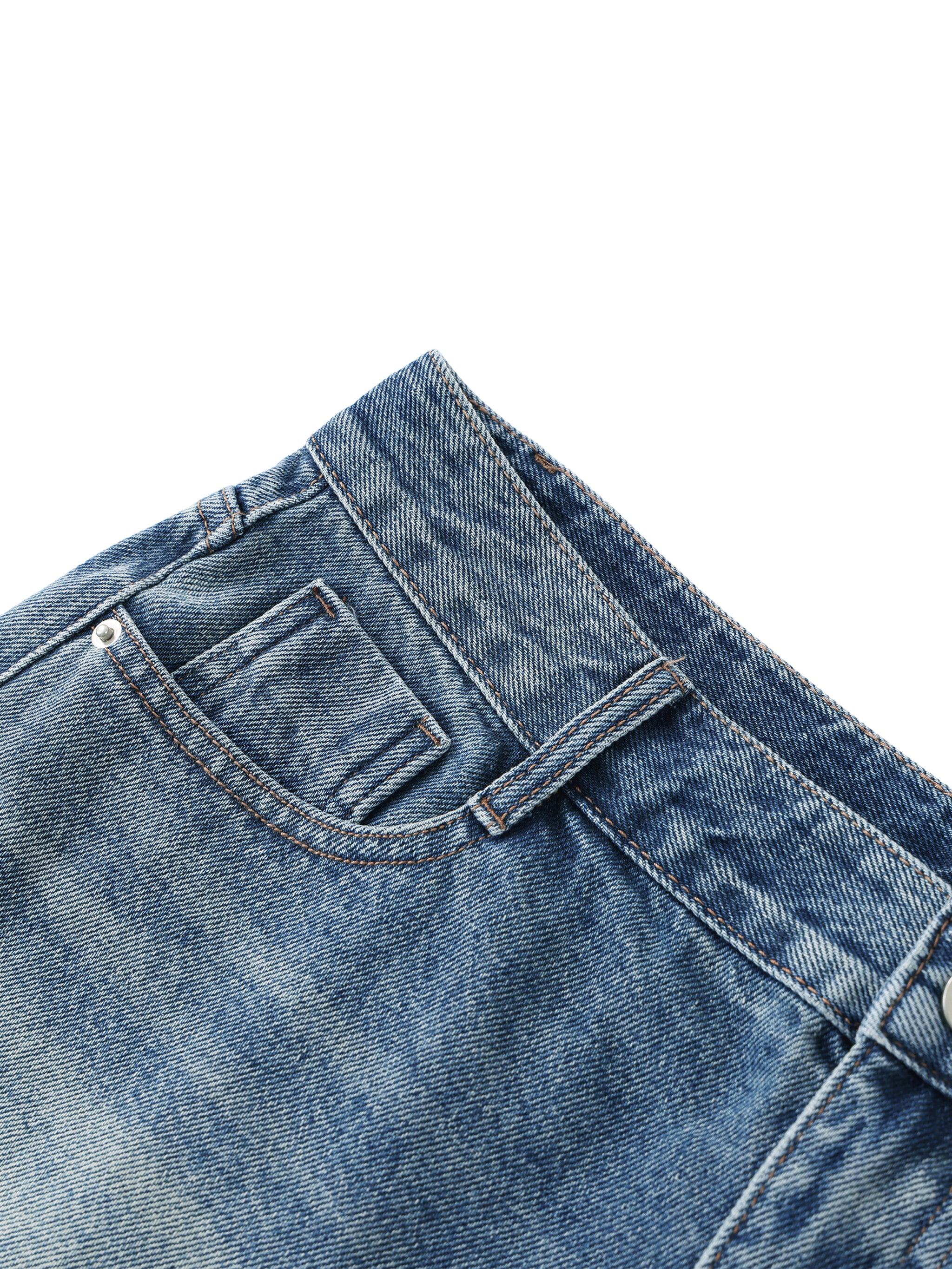 BEESMOOVE Women's Vintage Wash  Denim Shorts