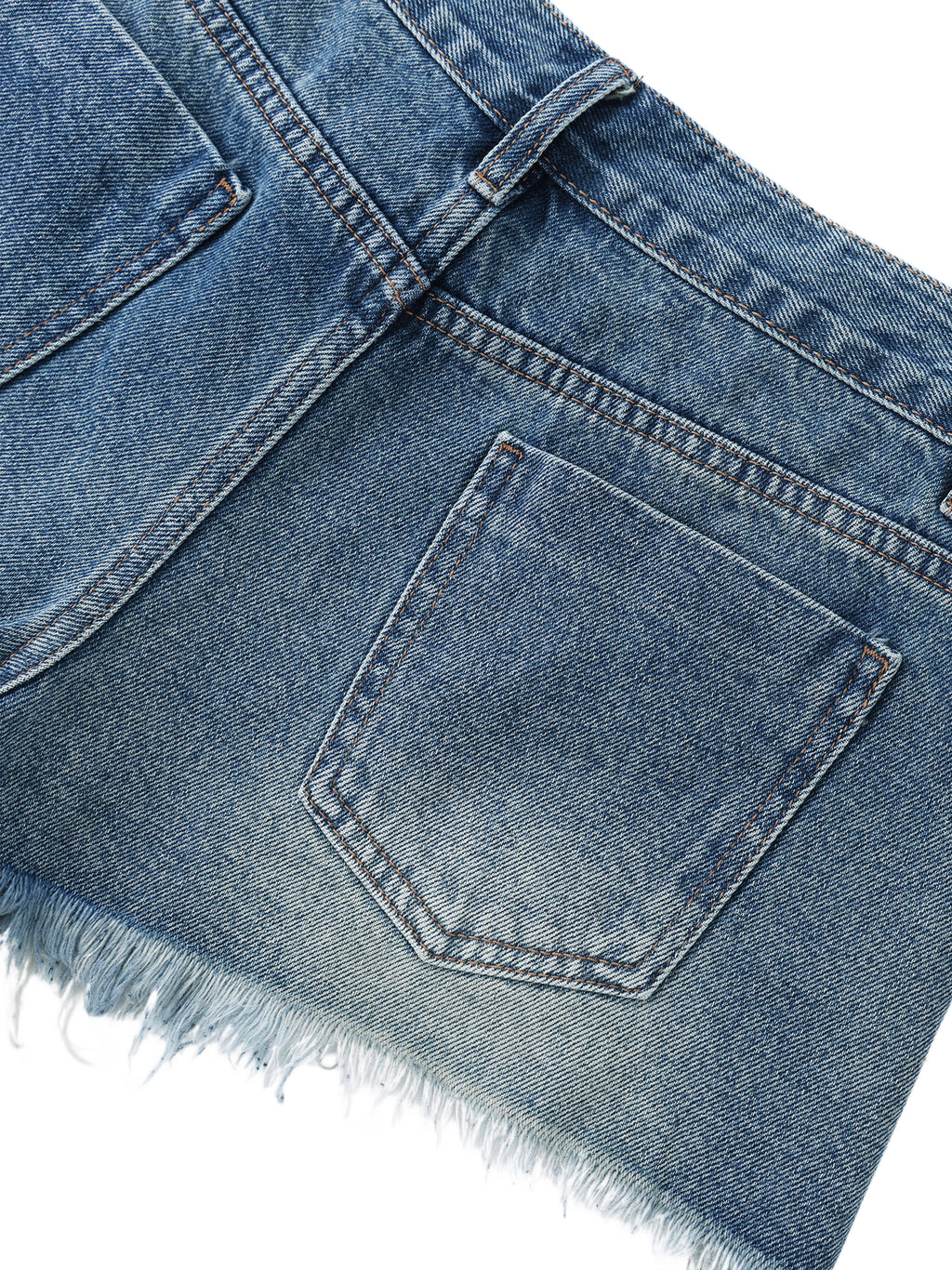 BEESMOOVE Women's Vintage Wash  Denim Shorts