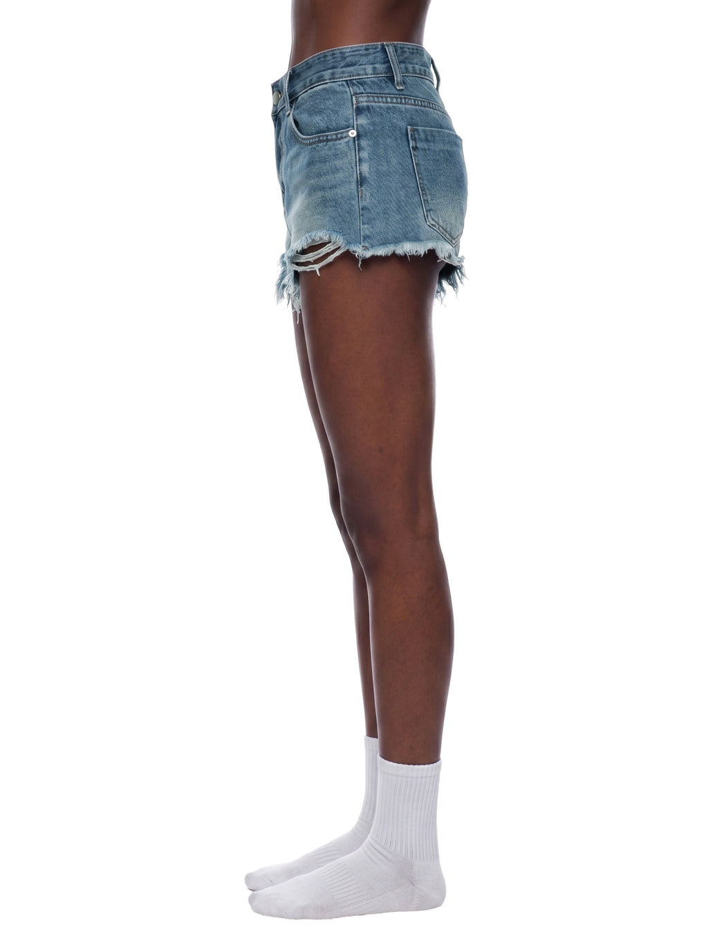 BEESMOOVE Women's Vintage Wash  Denim Shorts