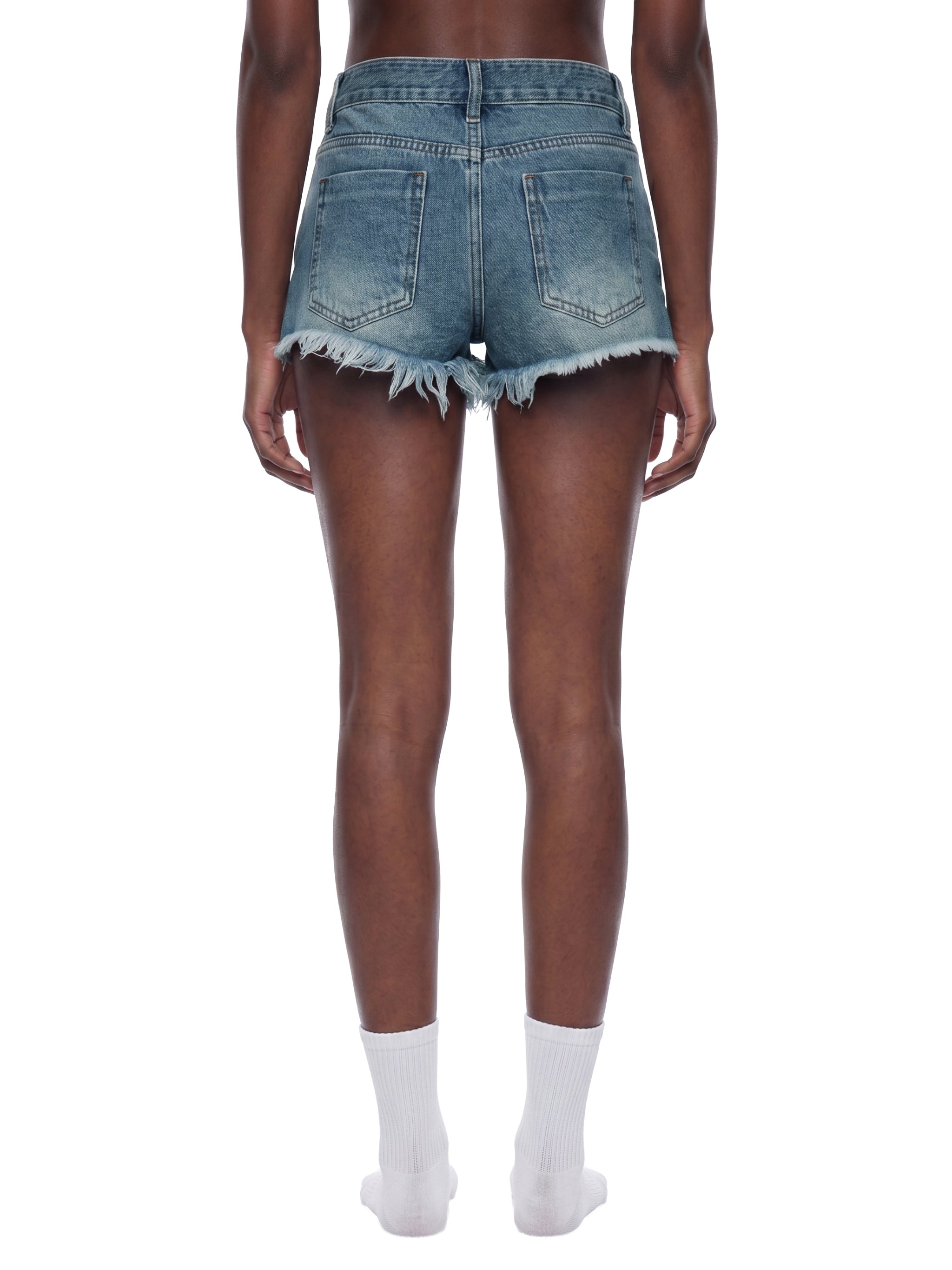 BEESMOOVE Women's Vintage Wash  Denim Shorts