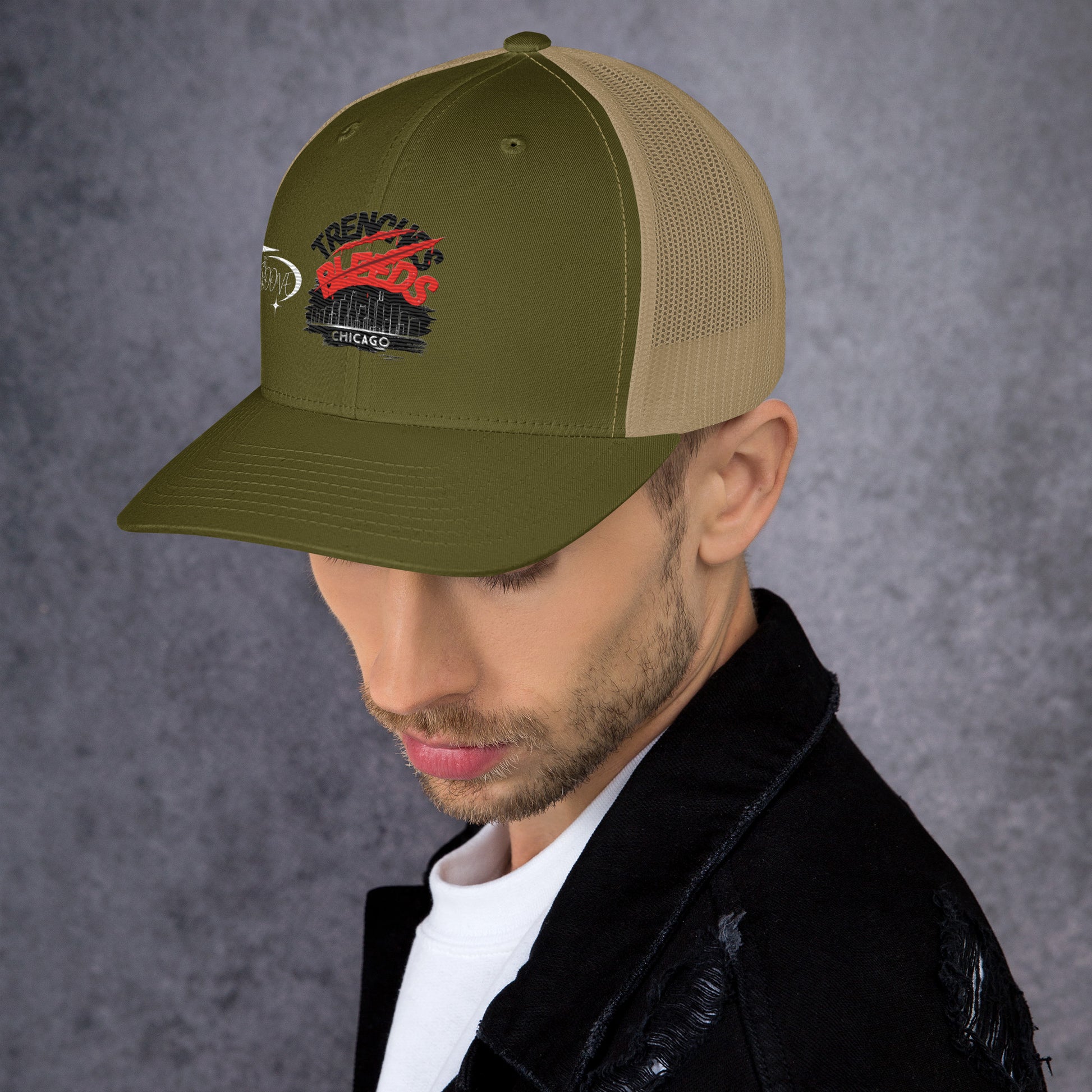 Beesmoove trenches bleeds all star famous Trucker Cap - Beesmoove