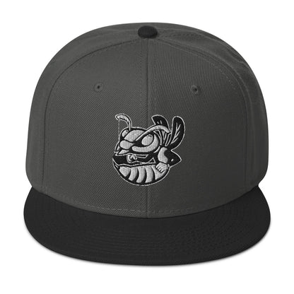 Beesmoove boss bee Snapback Hat - Beesmoove 38.00  Black-Charcoal-gray-Charcoal-gray