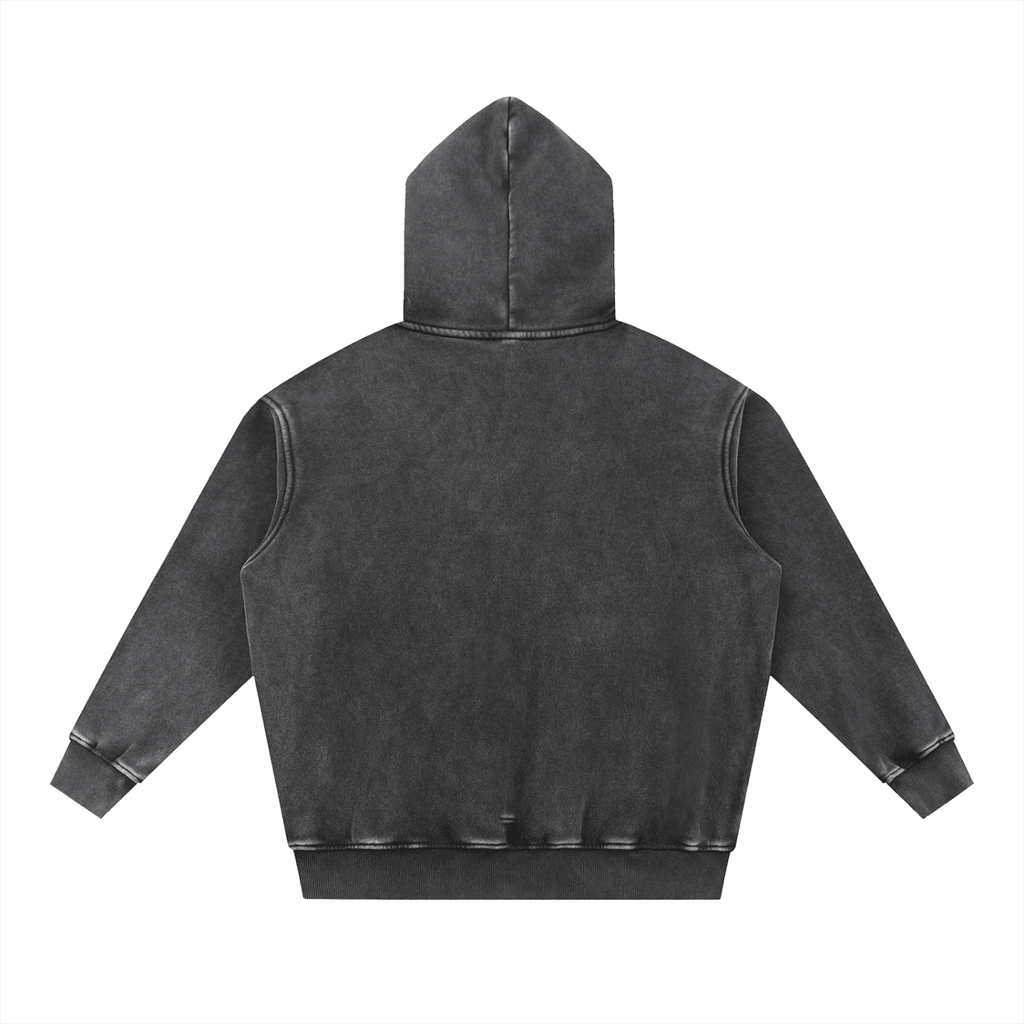 Snow Wash Fleece Oversize Hoodie - Beesmoove