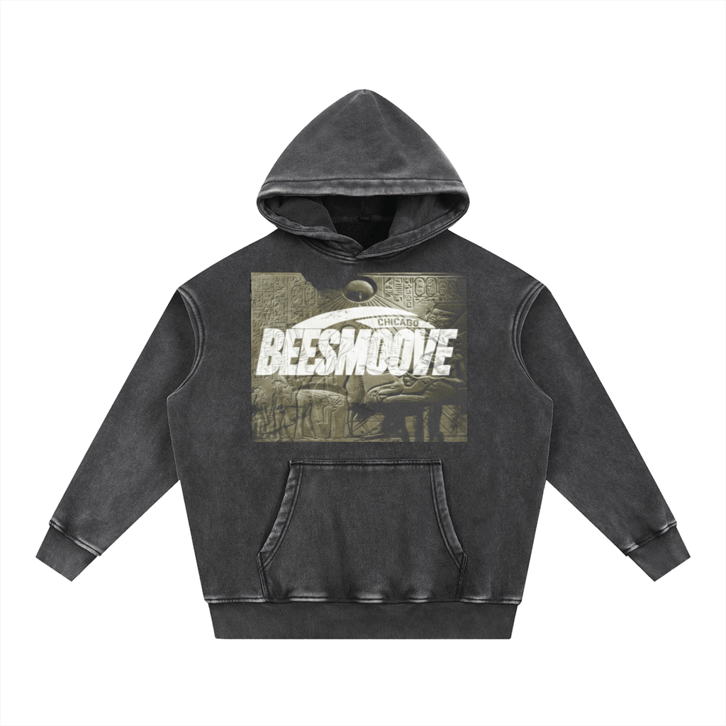 Snow Wash Fleece Oversize Hoodie - Beesmoove