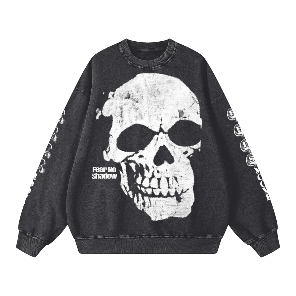 Snow Washed Oversized Sweatshirt - Beesmoove