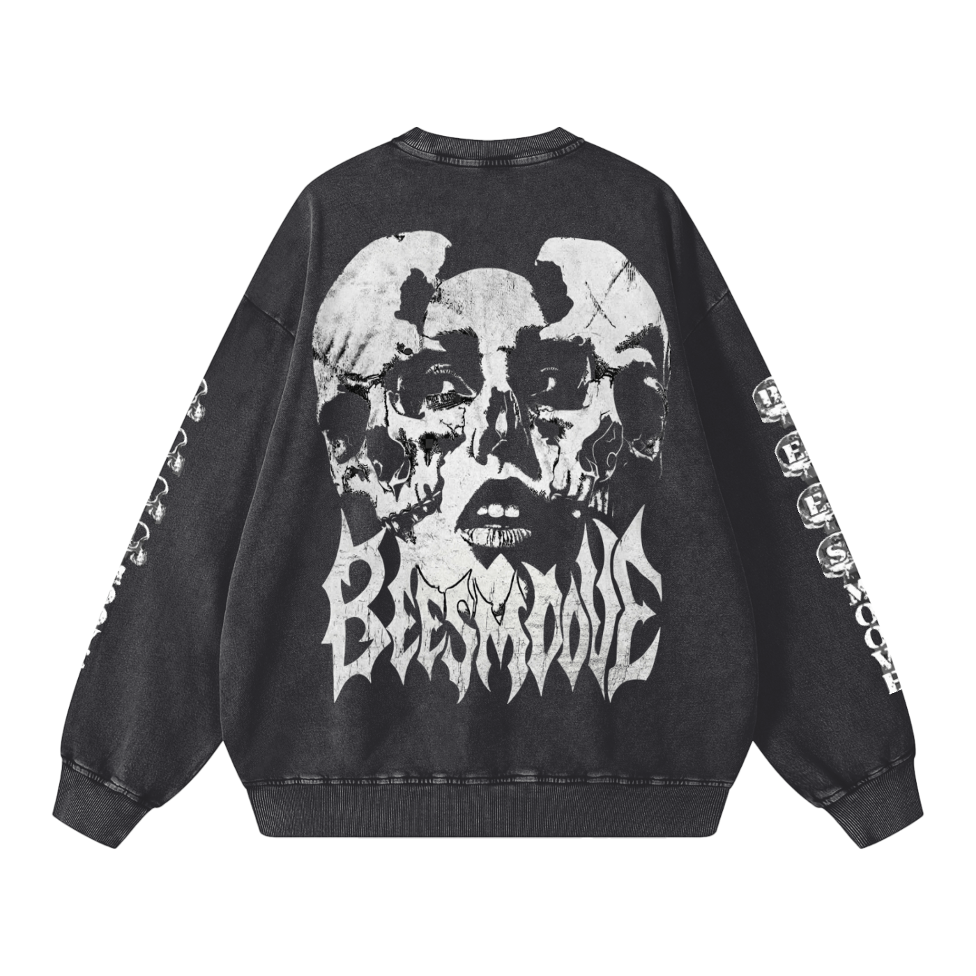 Snow Washed Oversized Sweatshirt - Beesmoove