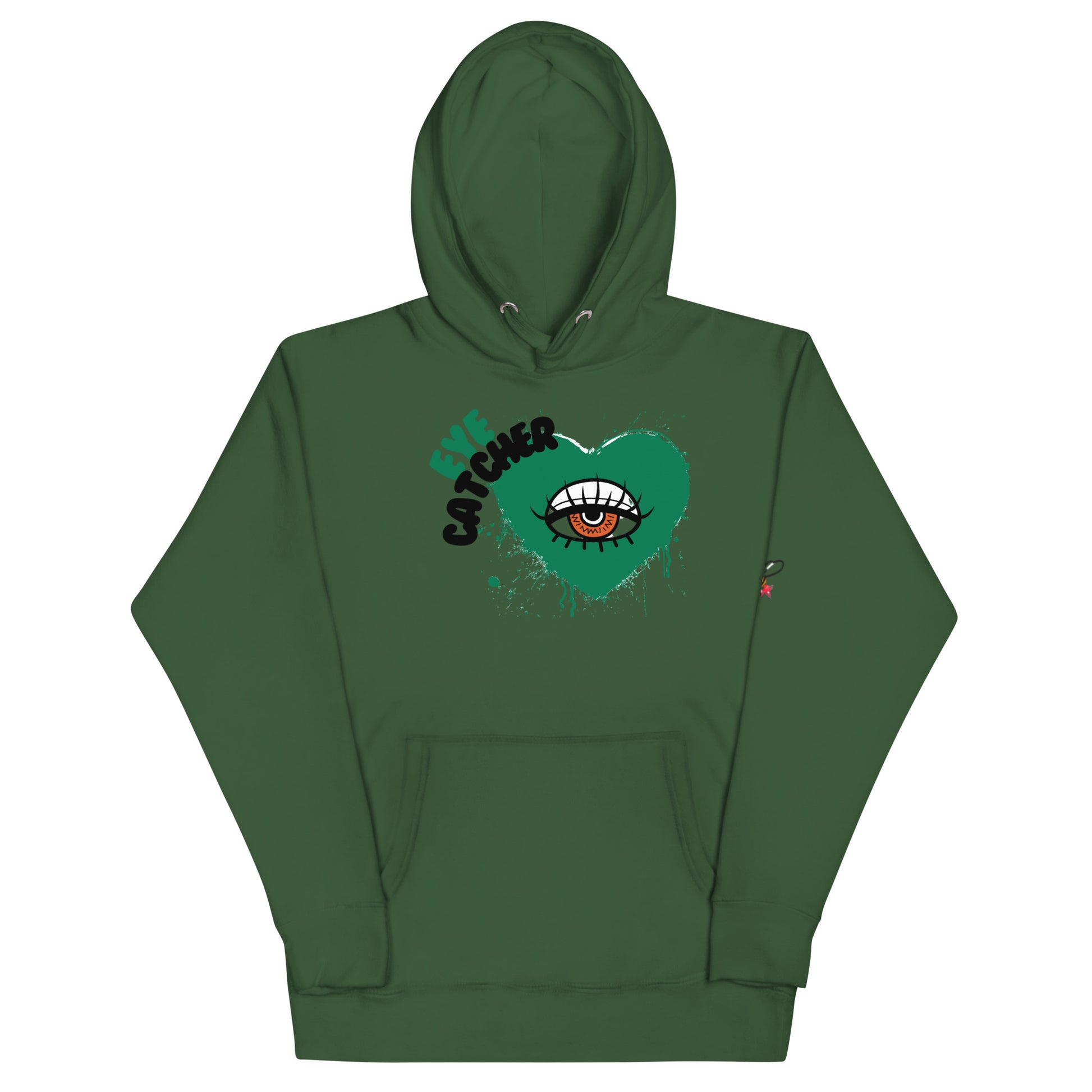 Beesmoove eye catcher green Unisex Hoodie - Beesmoove