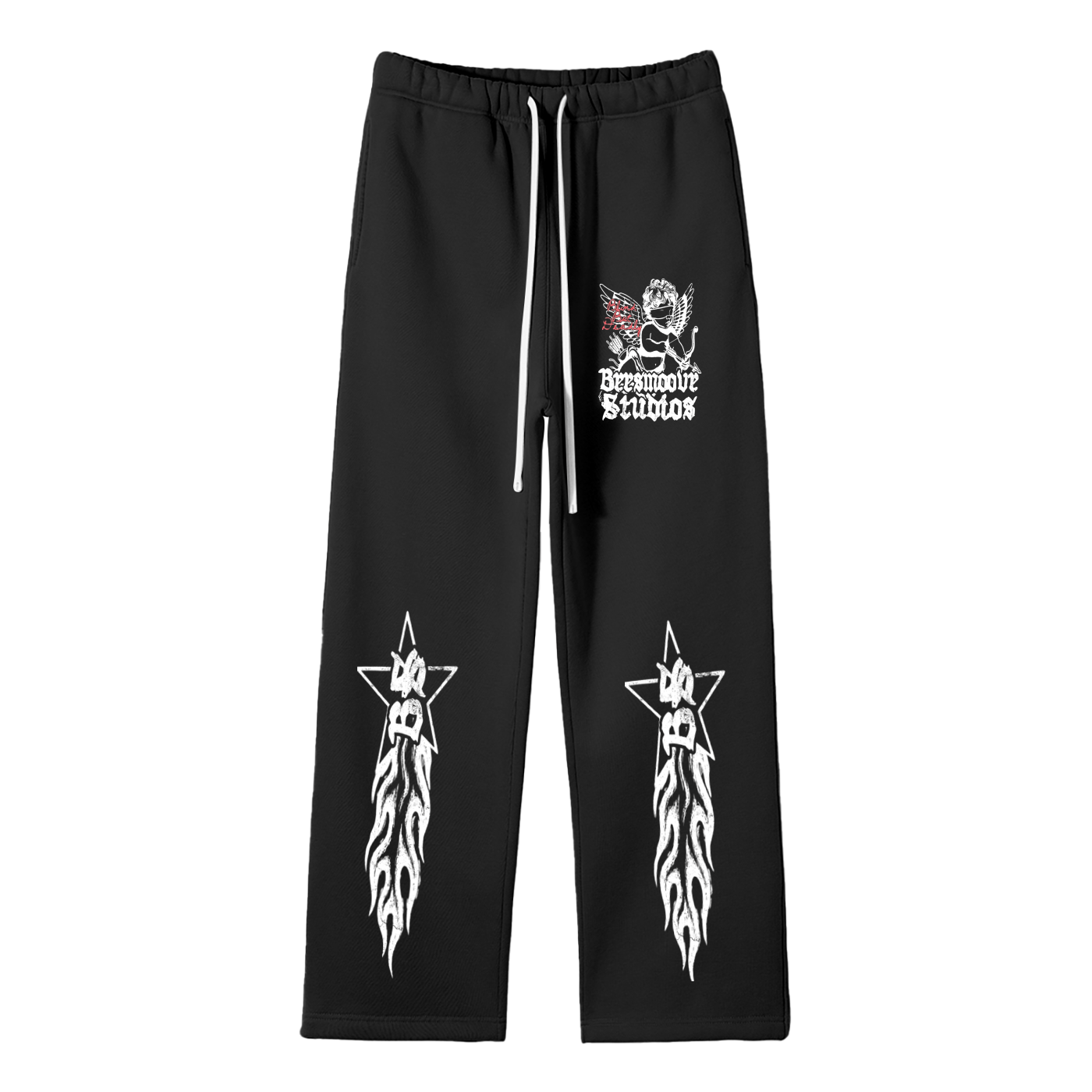 Unisex Solid Color Fleece Straight Leg Pants - Beesmoove