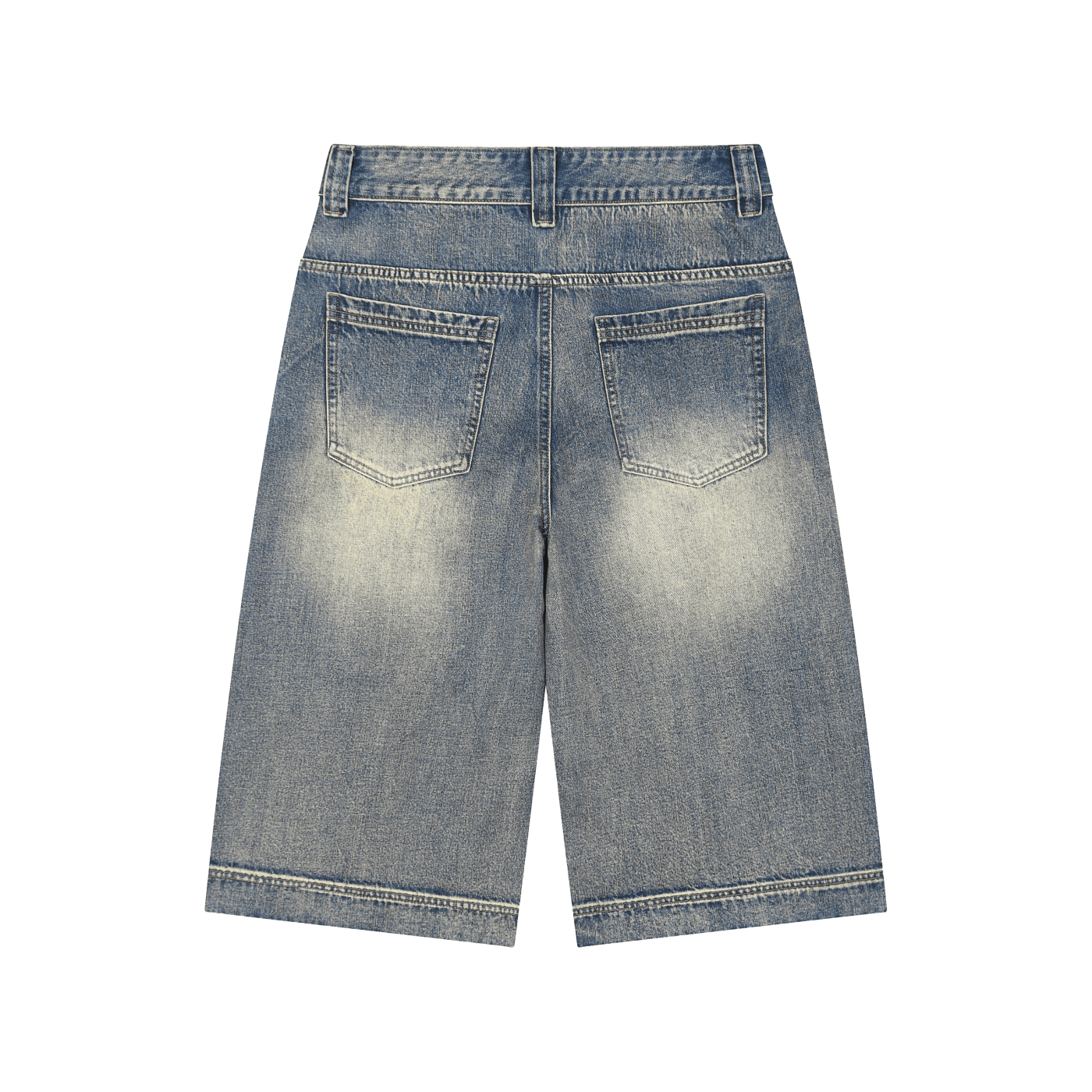 Vintage Wash Baggy Denim Shorts - Beesmoove