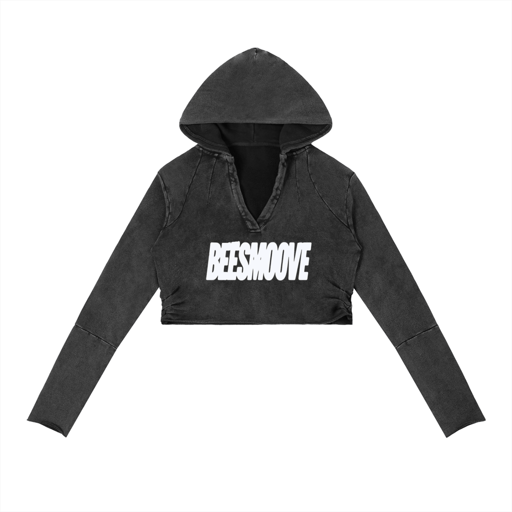 Vintage Washed Raw Edge Hoodie - Beesmoove
