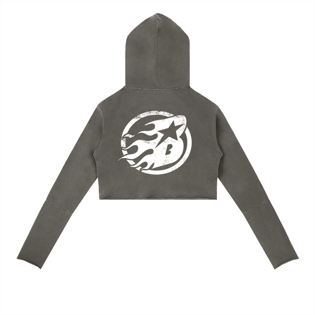 Vintage Washed Raw Edge Hoodie - Beesmoove