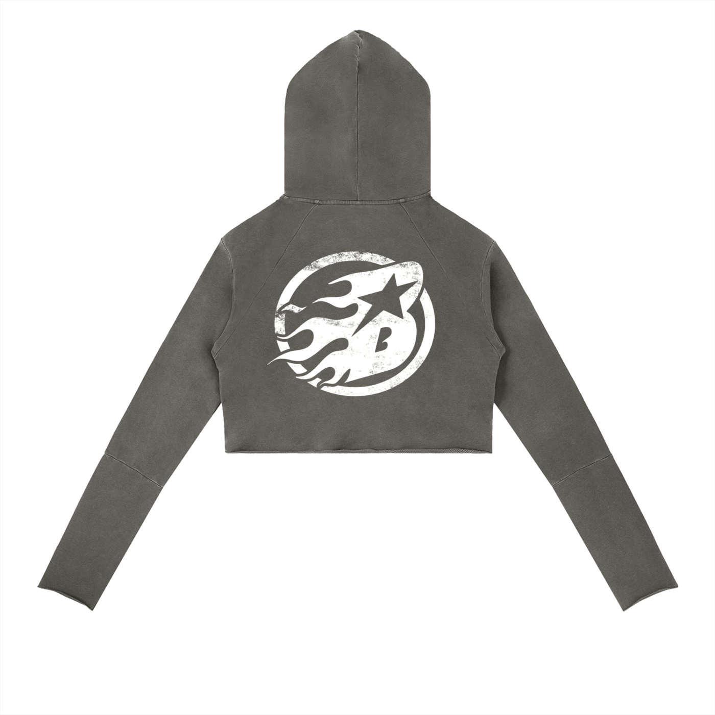 Vintage Washed Raw Edge Hoodie - Beesmoove