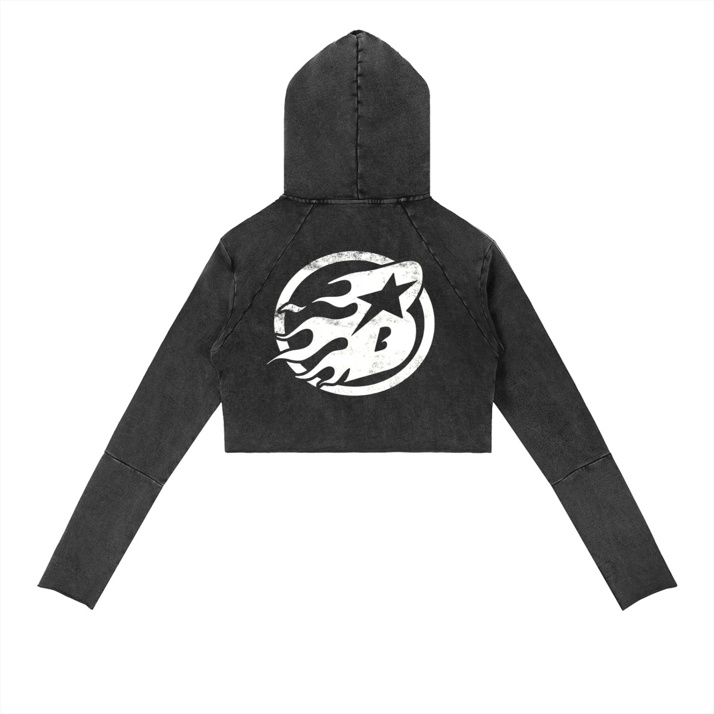 Vintage Washed Raw Edge Hoodie - Beesmoove