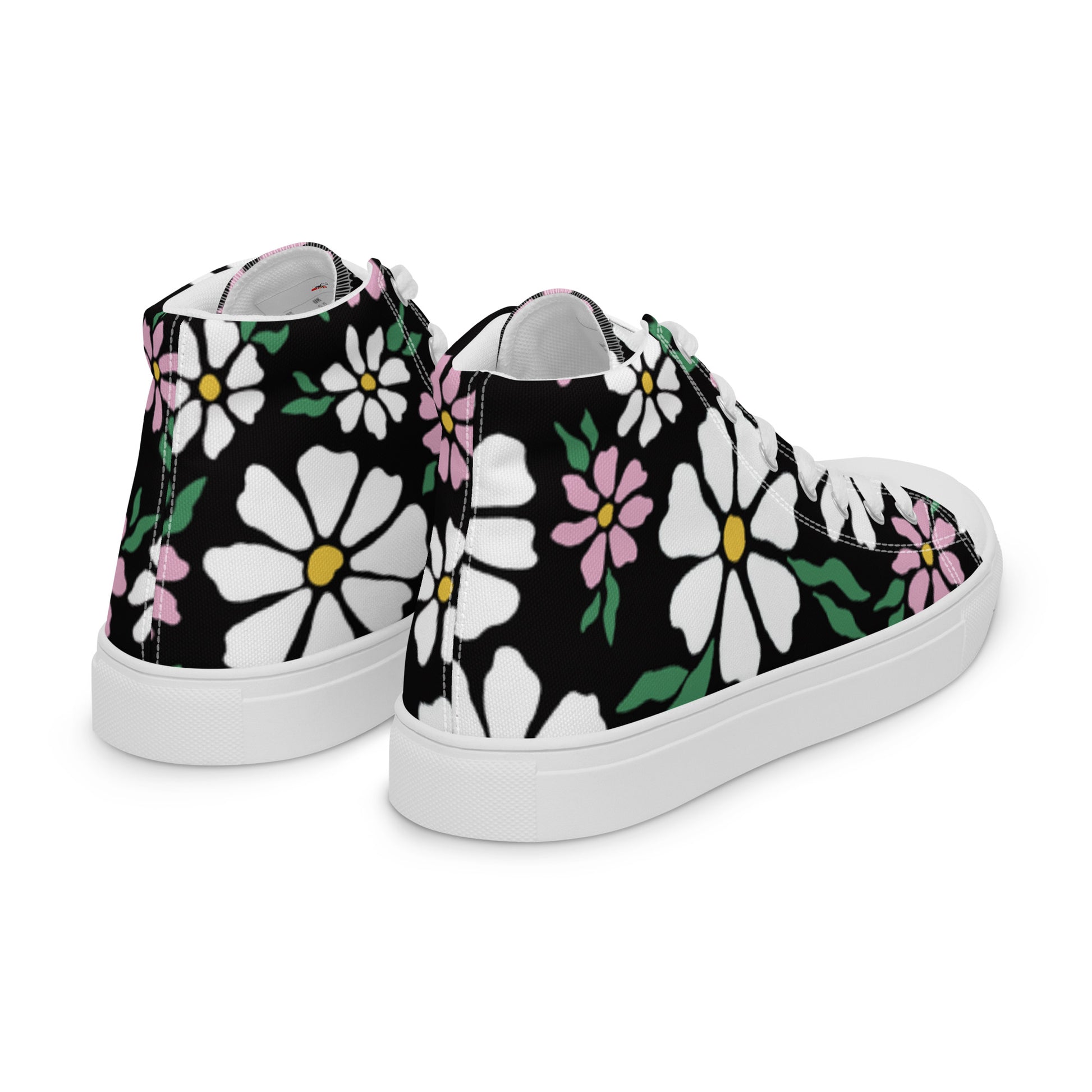 Beesmoove nature flowers Women’s high top canvas shoes - Beesmoove