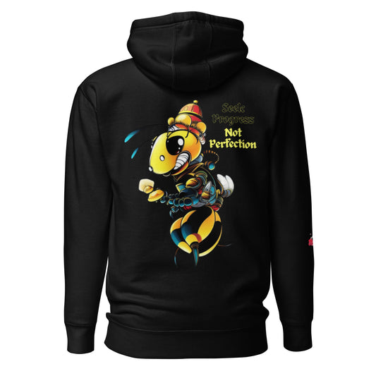 Beesmoove seek progress not perfection Unisex HoodieWho knew that the softest hoodie you'll ever own comes with such a cool design. You won't regret buying this classic streetwear piece of apparel with a convenient poBeesmoove Beesmoove Beesmoove seek progress